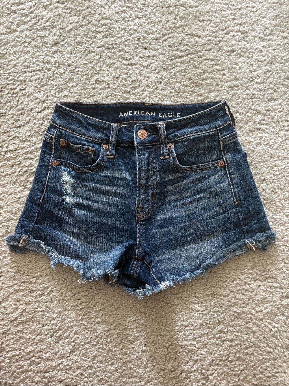 American Eagle Distressed Denim Cutoff Shorts